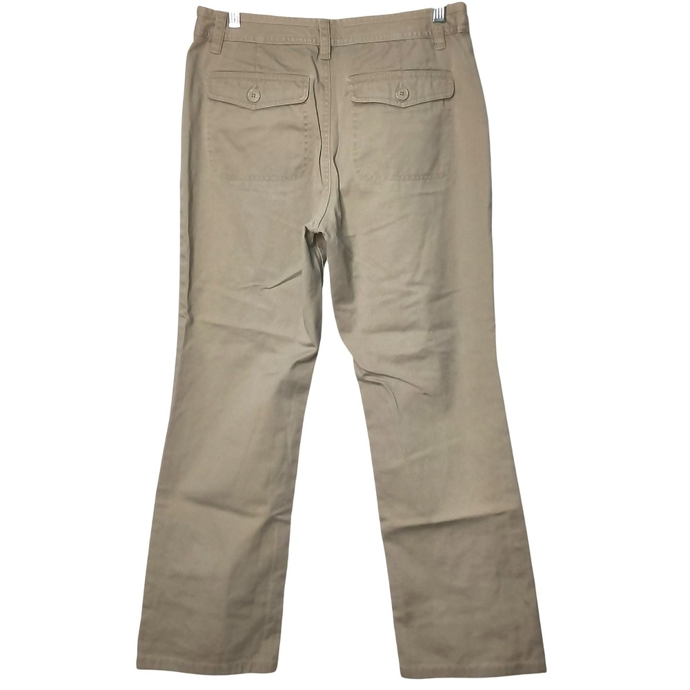 Classic Bossini Chino Pants Women 29 Tan 100% Cotton Straight Leg Khakis